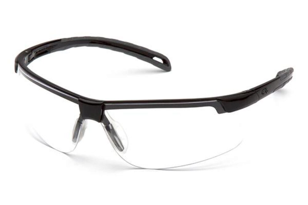 Pyramex PYSB8610DT Everlite Glasses Clear Lens Anti-Fog Black Fra