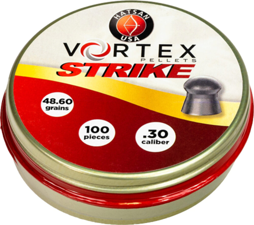 Hatsan USA HA90643 Vortex Strike Pellets 30Cal Lead Domed 100 Pel