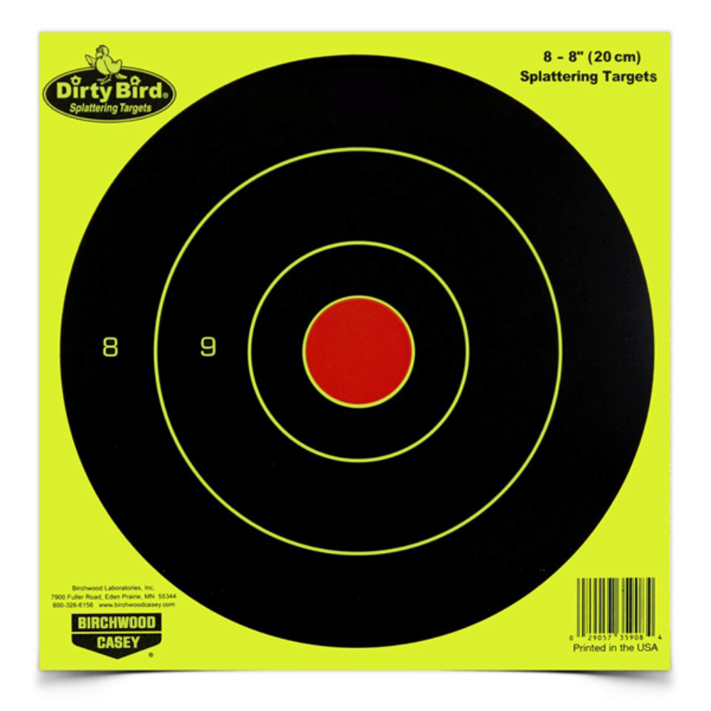 Birchwood Casey 35950 Dirty Bird  Bullseye Paper Hanging Pistol/R