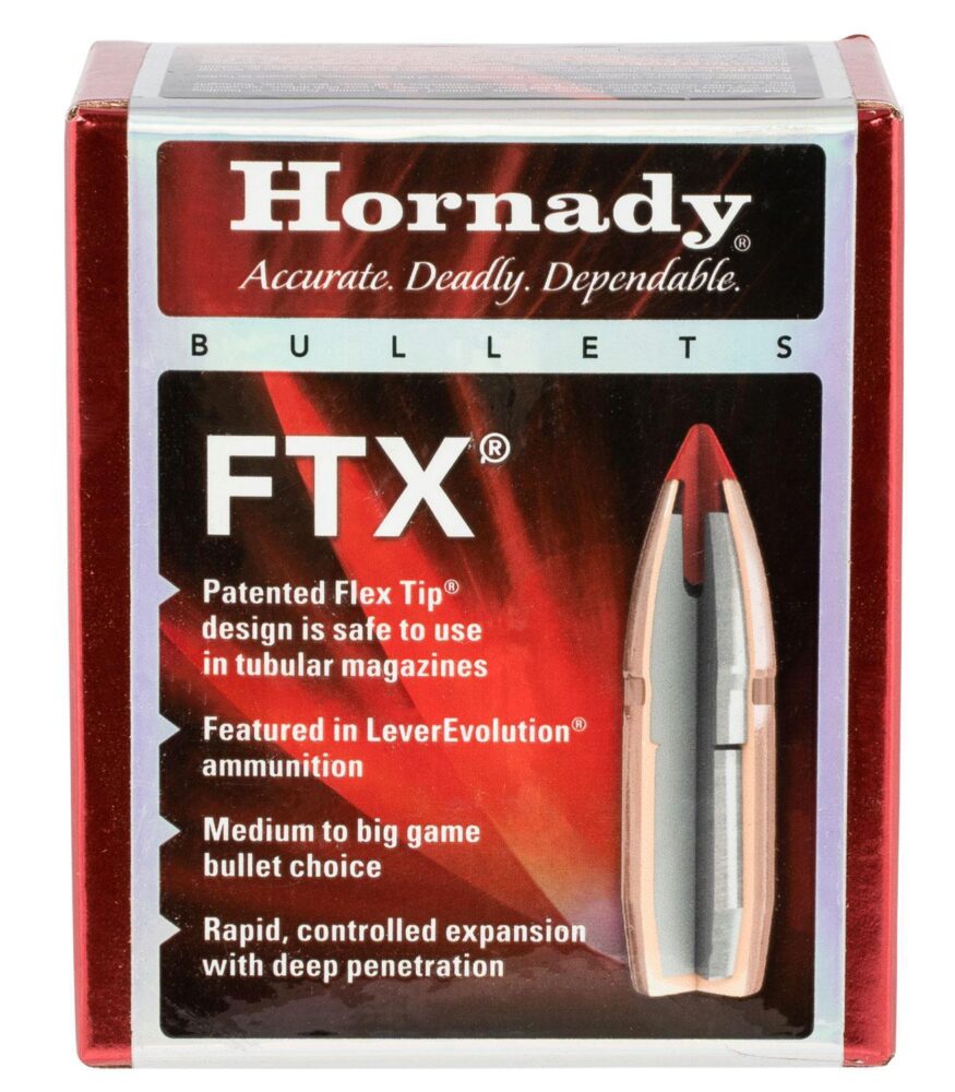 Hornady 3502 FTX  35 Cal .355 165 gr Flex Tip eXpanding 100 Per B