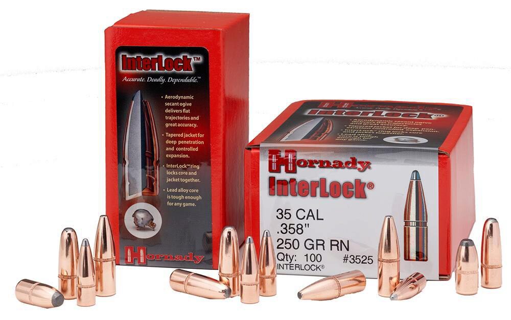 Hornady 3031 InterLock  30 Cal .308 150 gr Spire Point 100 Per Bo