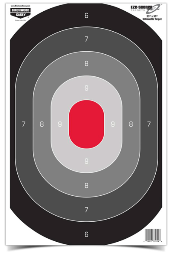 Birchwood Casey 37054 EZE-Scorer  Silhouette Paper Target 23 x 35
