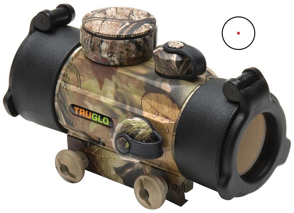 TruGlo TG8030A Traditional  Realtree APG 1x 30mm 5 MOA Red Dot Re
