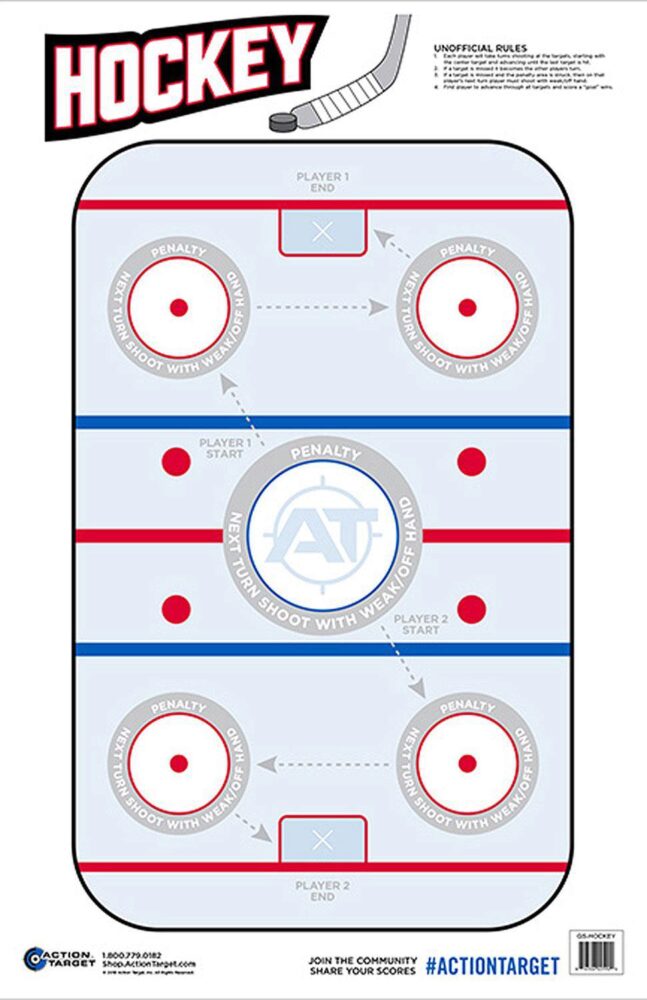 Action Target GSHOCKEY100 Entertainment  Hockeye Paper Hanging 23