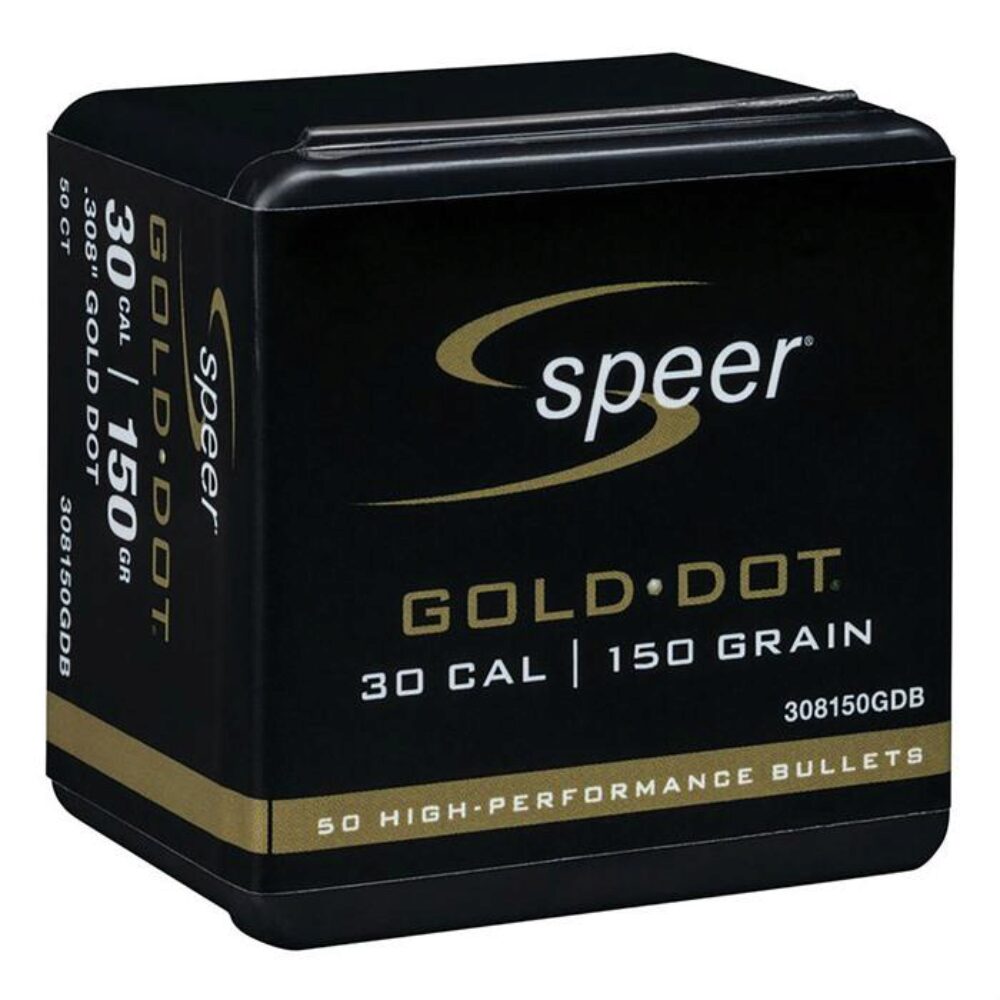 Speer 308150GDB Gold Dot  30 Cal .308 150 gr Soft Point 50 Per Bo