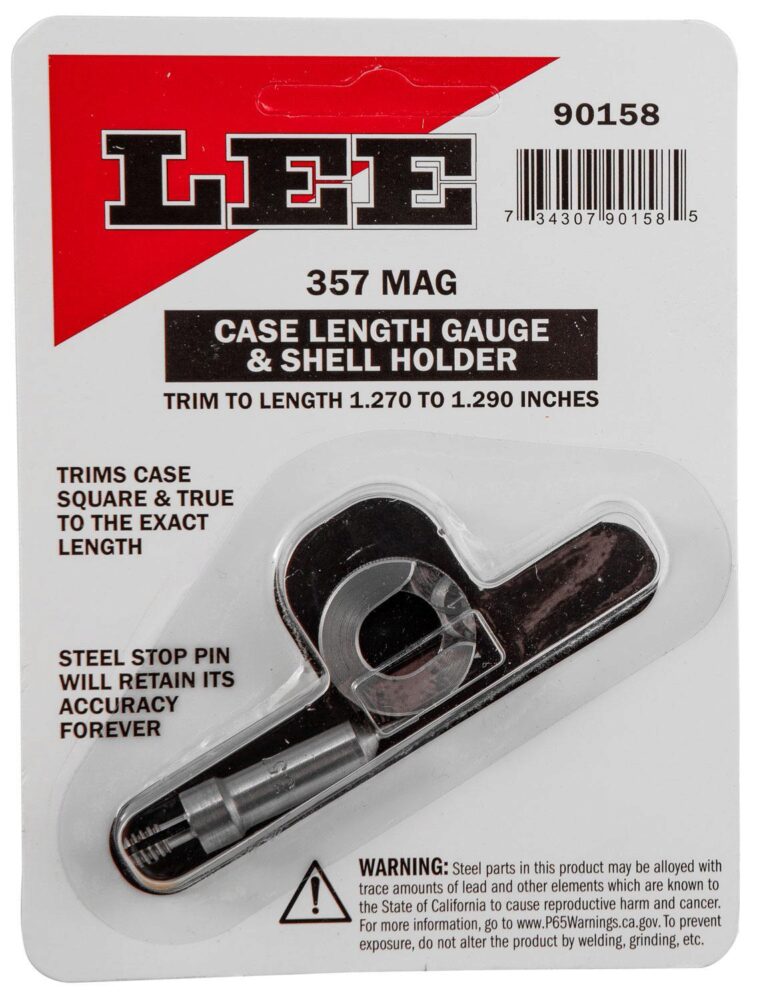 Lee Precision 90158 Case Length Gauge  Silver, 357 Mag, Steel Wor