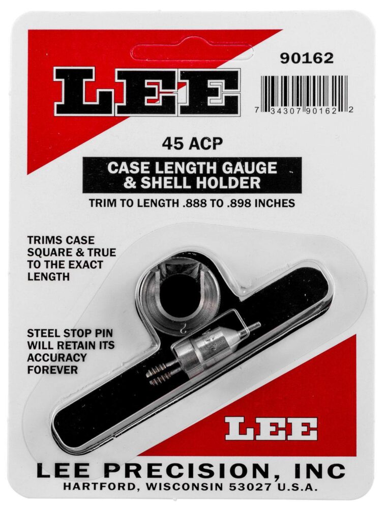 Lee Precision 90162 Case Length Gauge  Silver 45 ACP Steel, Works