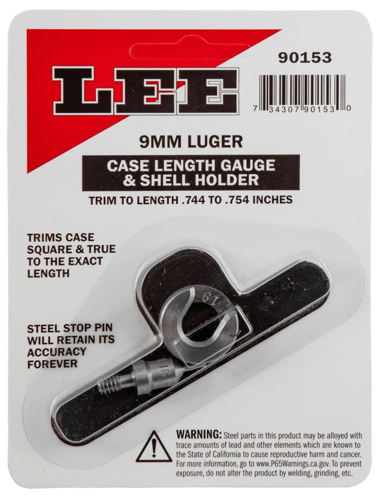 Lee Precision 90153 Case Length Gauge  9mm Luger Steel Works With