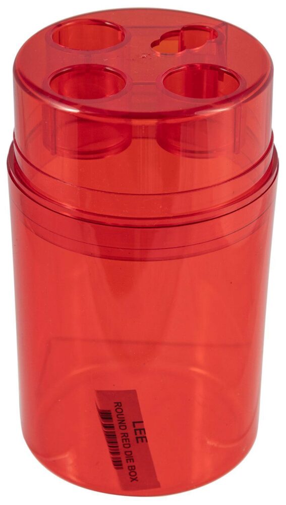 Lee Precision 90535 Die Box Red Multi-Caliber Plastic Capacity 3