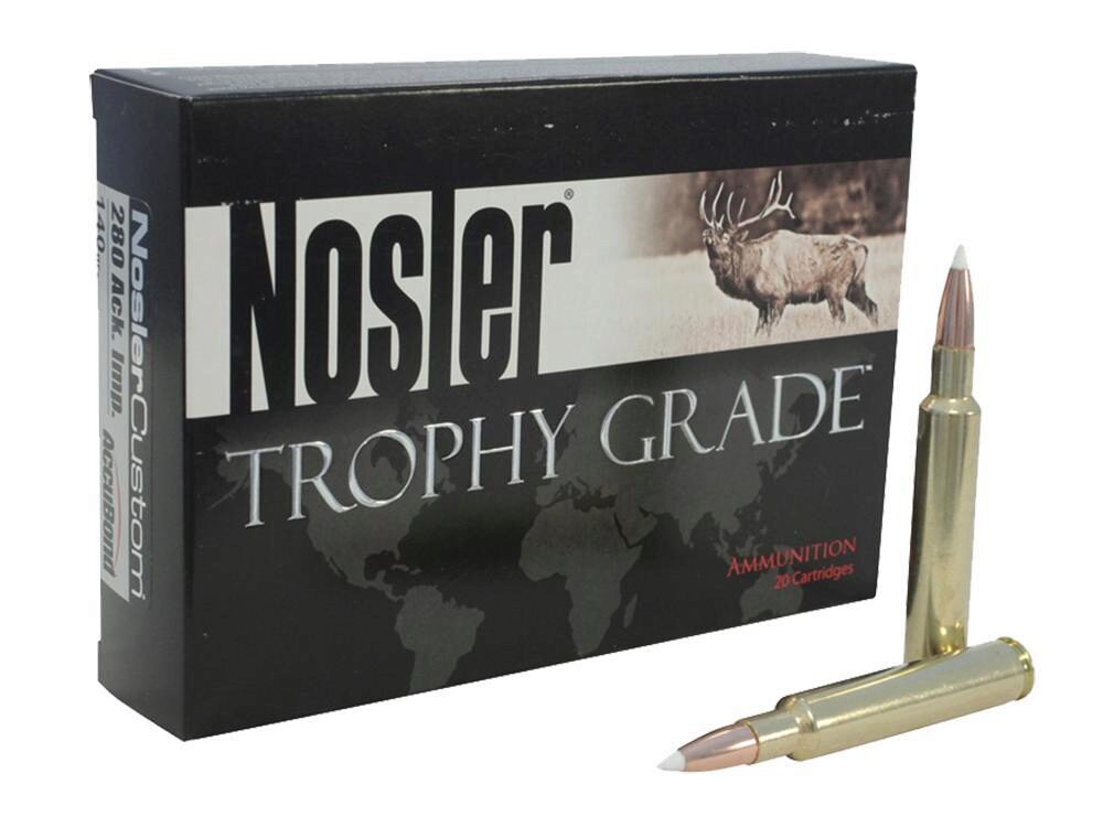 Nosler 60110 Trophy Grade Long-Range 26 Nosler 129 gr Nosler Spit