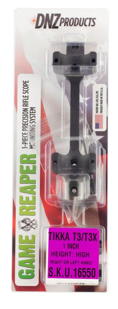 DNZ 16550 Game Reaper-Tikka Scope Mount/Ring Combo Matte Black 1