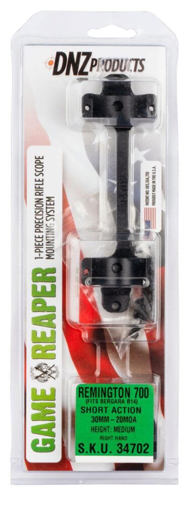 DNZ 34702 Game Reaper-Remington Scope Mount/Ring Combo Matte Blac