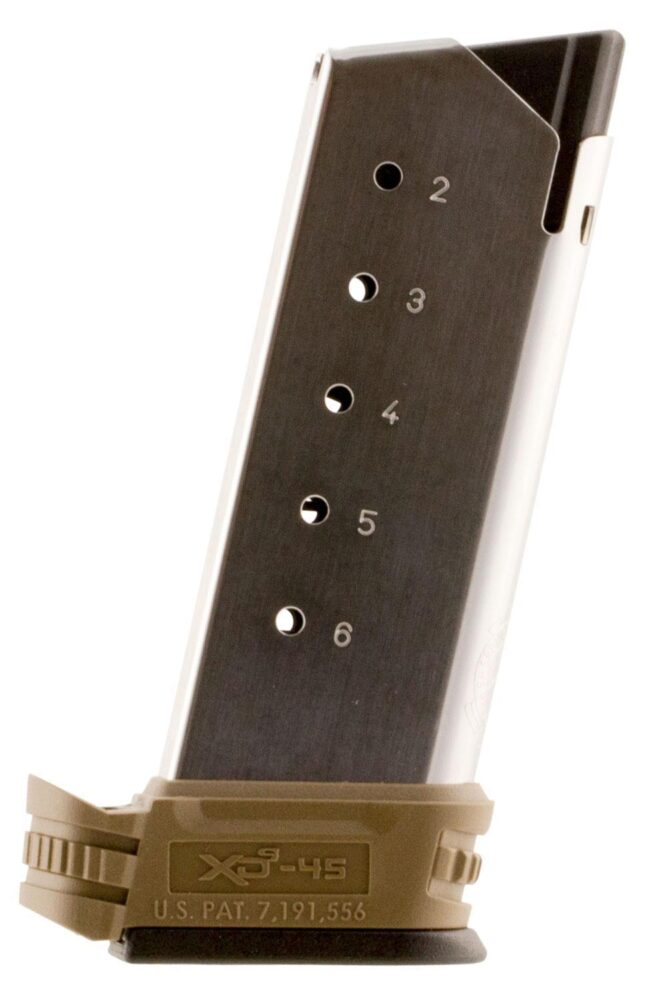 Springfield Armory XDS5006DE XD-S  6rd 45 ACP SS/FDE Stainless St