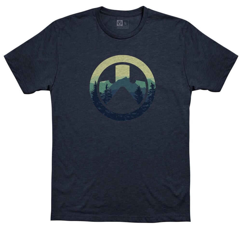Magpul MAG1136-411-S Men's Cascade Icon CVC Navy Heather Cotton/P