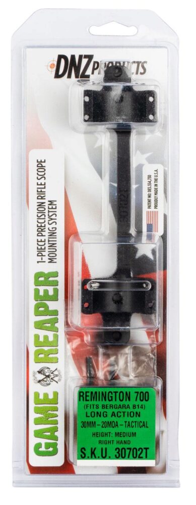 DNZ 30702T Game Reaper-Remington Scope Mount/Ring Combo Matte Bla