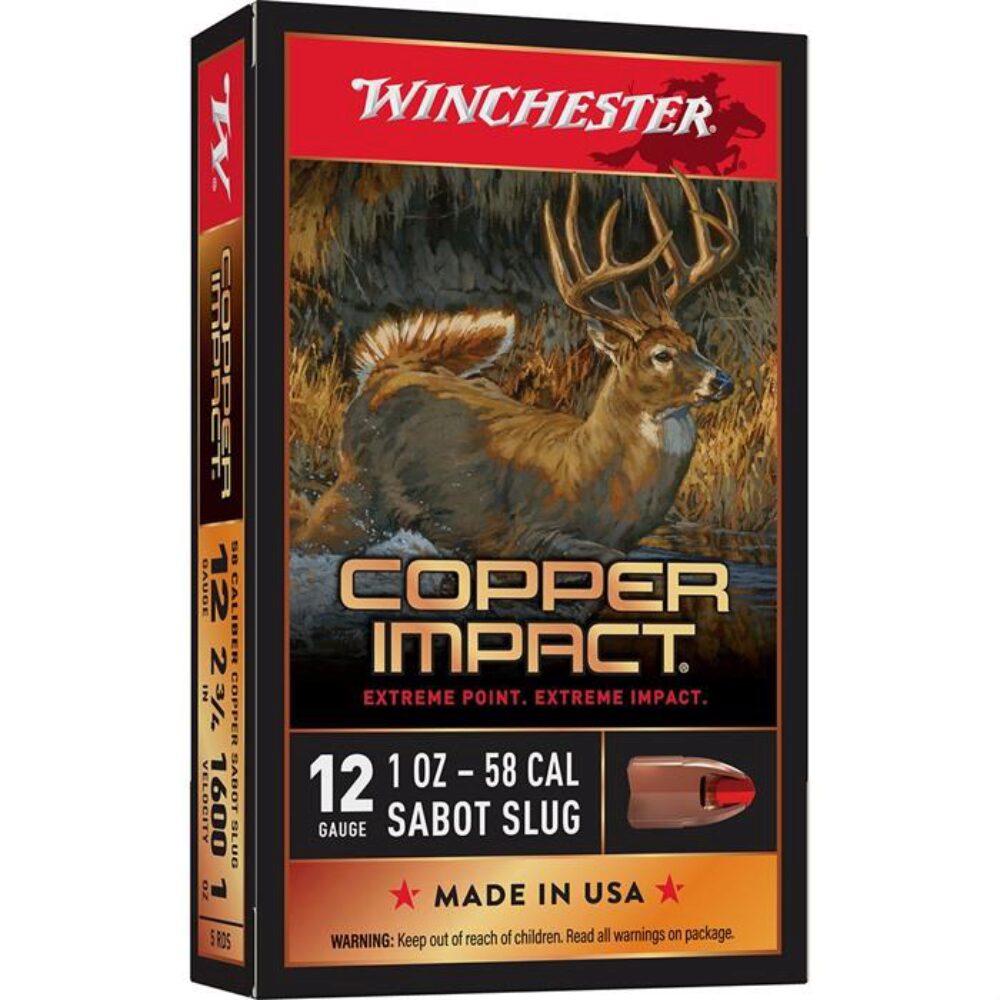 12 GAUGE 2-3/4'' 1OZ SABOT SLUG LEAD FREE 5/BOX
