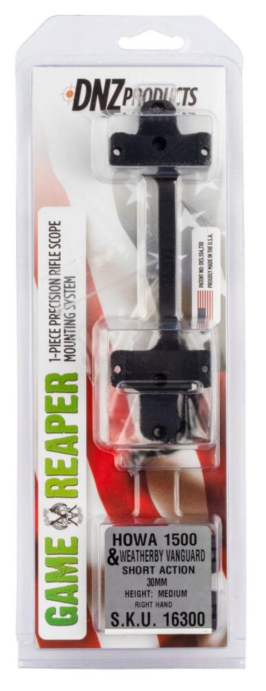 DNZ 16300 Game Reaper-Howa Scope Mount/Ring Combo Matte Black 30m