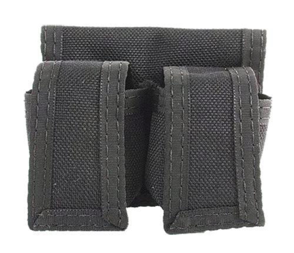 HKS 203PMBN SpeedLoader Case  Double Black Hytrel Belt Loop Mediu