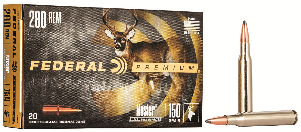 VITAL-SHOK AMMO 280 REMINGTON 150GR NOSLER PARTITION