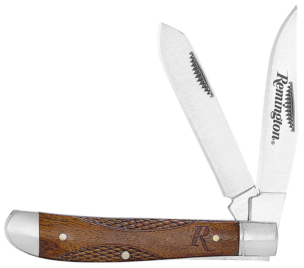Remington Woodland Trapper Folding Knife 3.5" Blade Wood