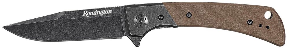 Remington EDC Drop Point Folding Knife 4" Blade Tan