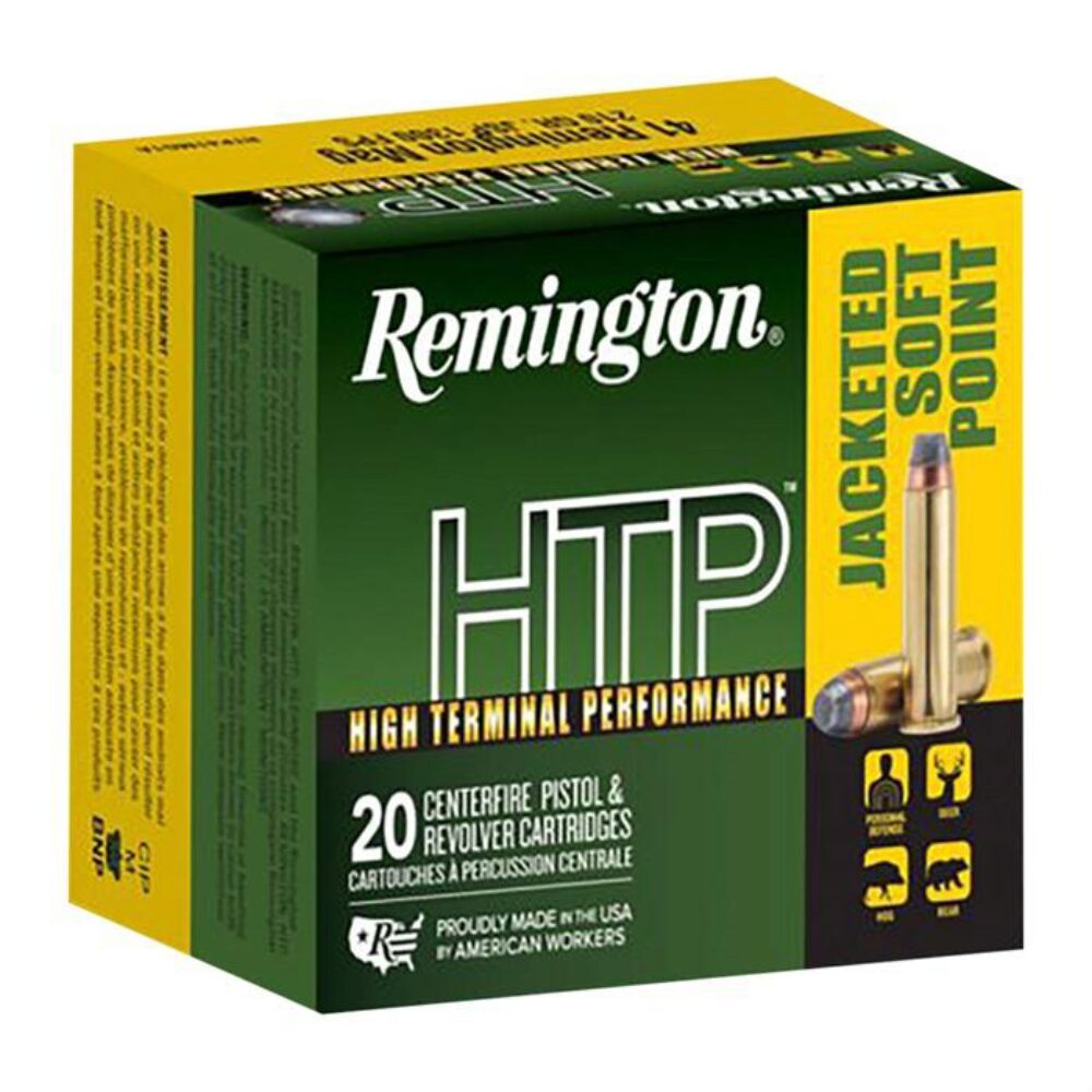 Remington Ammunition 23000 HTP  41 Rem Mag 210 gr Jacketed Soft P