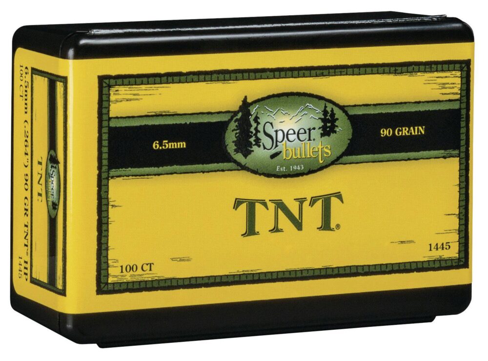 Speer 1445 TNT  6.5 Creedmoor .264 90 gr Jacket Hollow Point 100