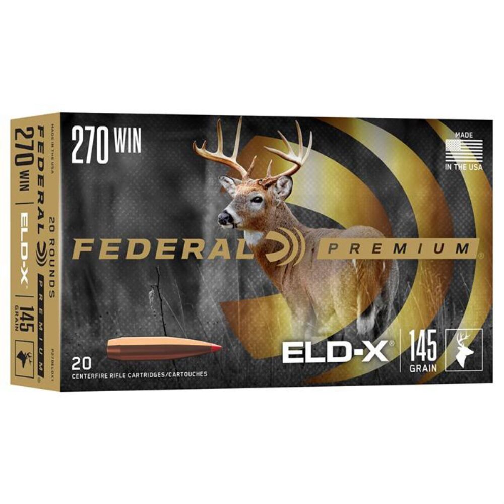 Federal P270ELDX1 Premium ELD-X 270 Win 145 gr Extremely Low Drag