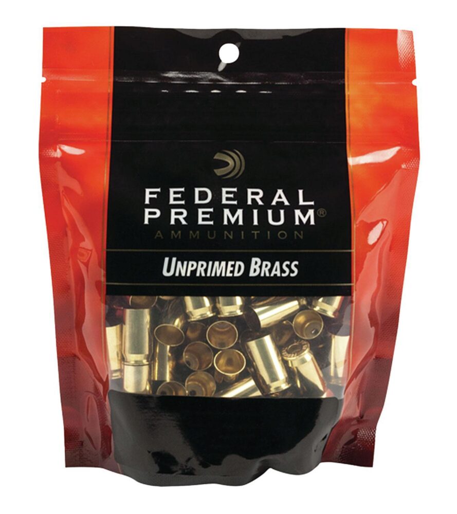 Federal PH9UPB100 Gold Medal Premium 9mm Luger Handgun Brass 100