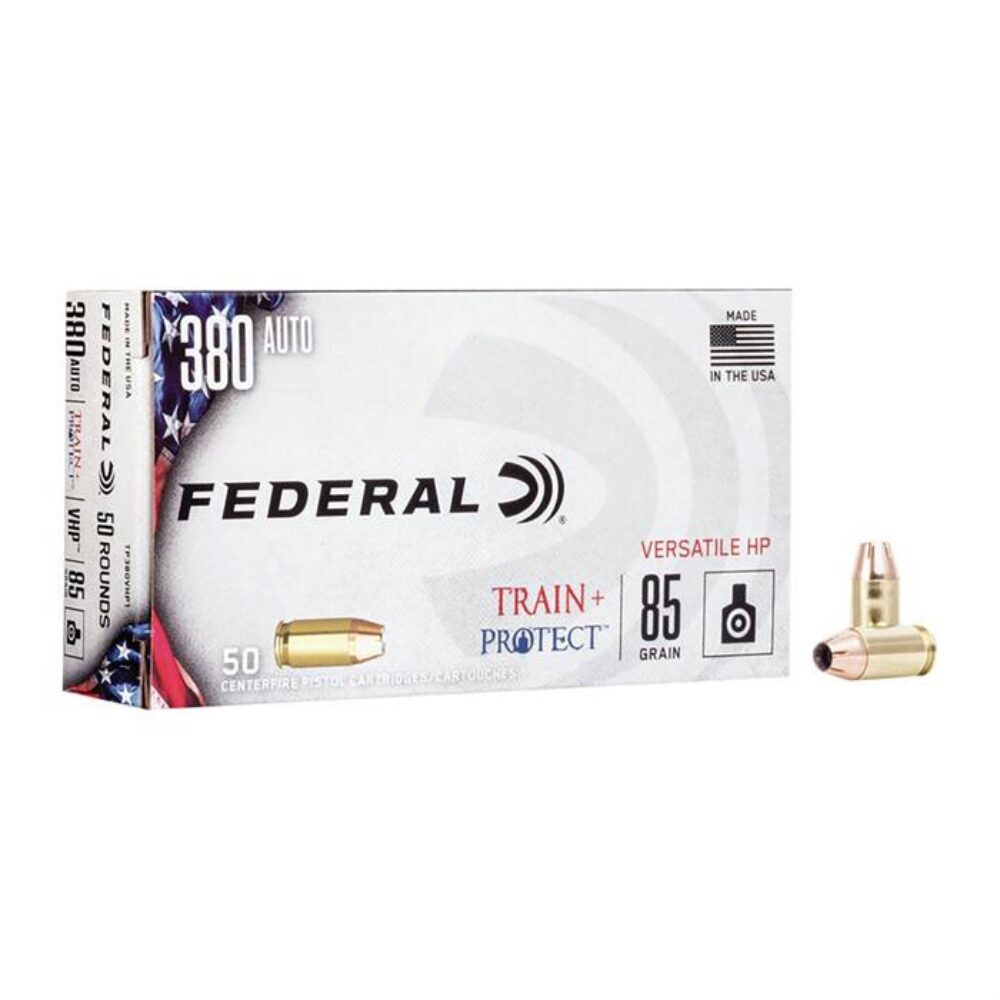Federal TP380VHP1 Train + Protect  380 ACP 85 gr Versatile Hollow