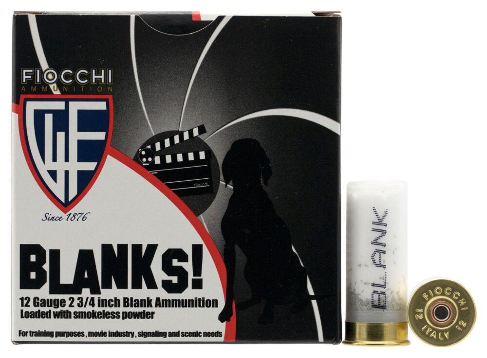 Fiocchi 12BLANK Shotgun Blank 25 Per Box/ 10 Case