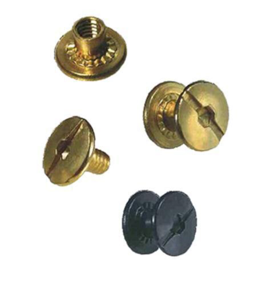 Outdoor Connection Chicago Screws - Black 6/Pack
