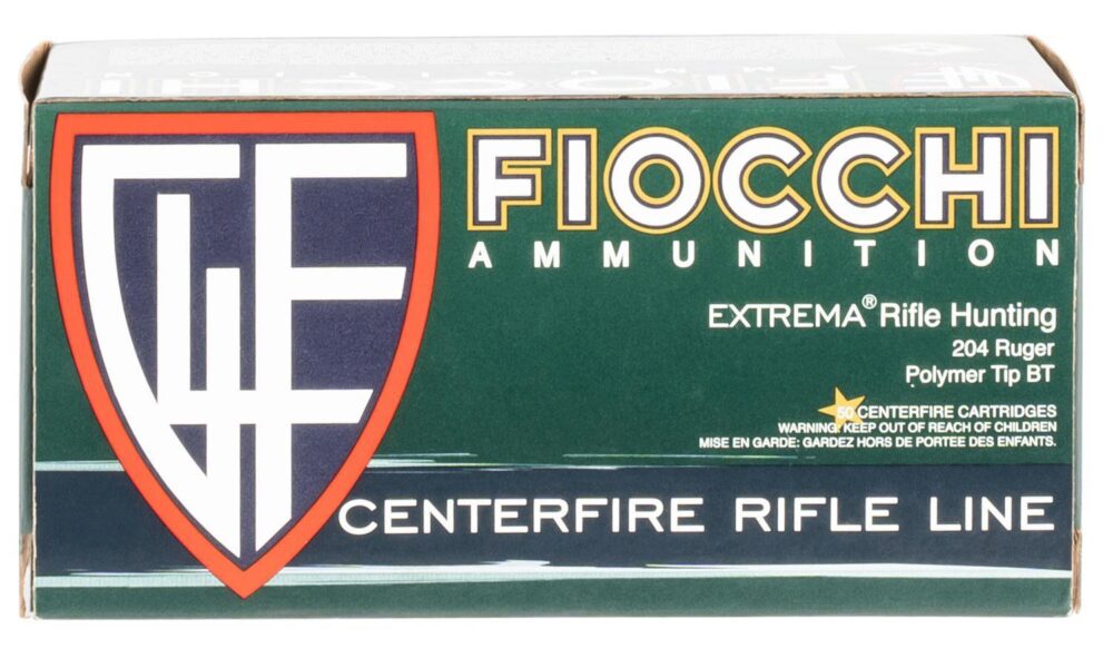 Fiocchi 204HVA Field Dynamics  204 Ruger 32 gr Hornady V Max 50 P