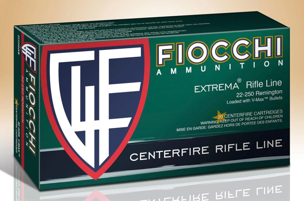 Fiocchi 22250HVB Field Dynamics  22-250 Rem 40 gr Hornady V Max 2