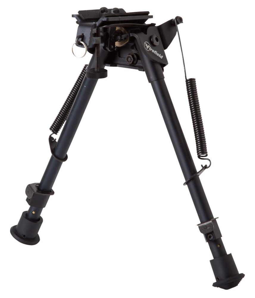 Firefield FF34024 Compact  Bipod 9-14 Black Aluminum Swivel Stud