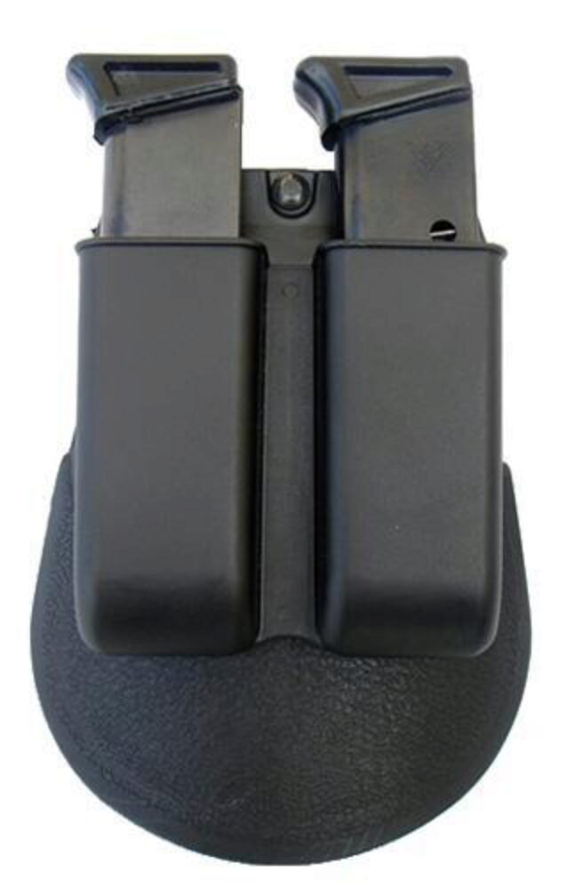 Fobus 6922P Double Mag Pouch  Black Polymer Paddle Compatible w/