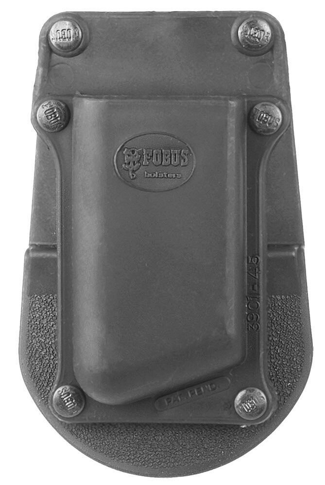 Fobus 390145 Single Mag Pouch  Black Polymer Paddle Compatible w/