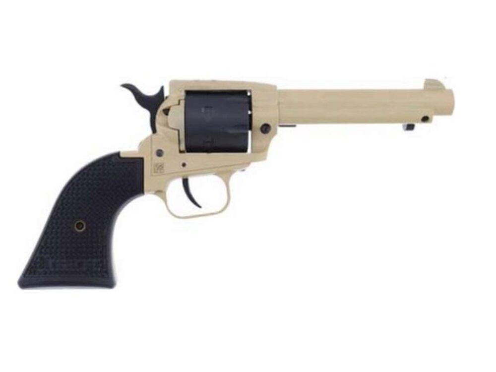 Heritage Mfg SRR22V4 Rough Rider  22 LR 6 Shot 4.75 Sabre Sand Ce