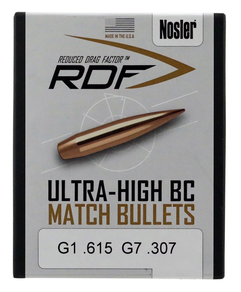 Nosler 53505 RDF Match 6.5 Creedmoor .264 130 gr Hollow Point Boa