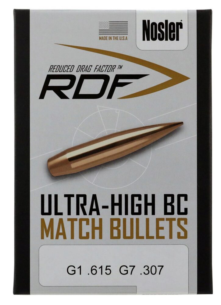 Nosler 54722 RDF Match 6.5 Creedmoor .264 130 gr Hollow Point Boa