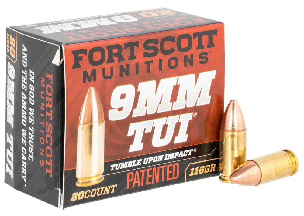 Fort Scott Munitions 9MM115SCV Tumble Upon Impact (TUI)  9mm Luge