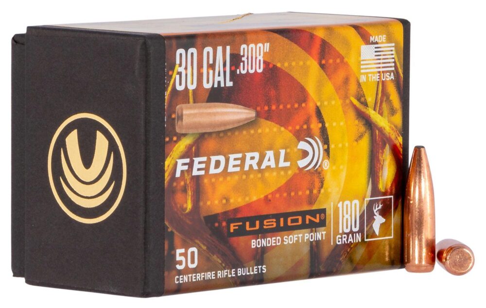Federal FB308F4 Fusion Component  30 Cal .308 180 gr Fusion Soft