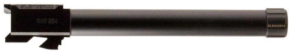 SilencerCo AC860 Threaded Barrel  5.80 9mm Luger, Black Nitride S