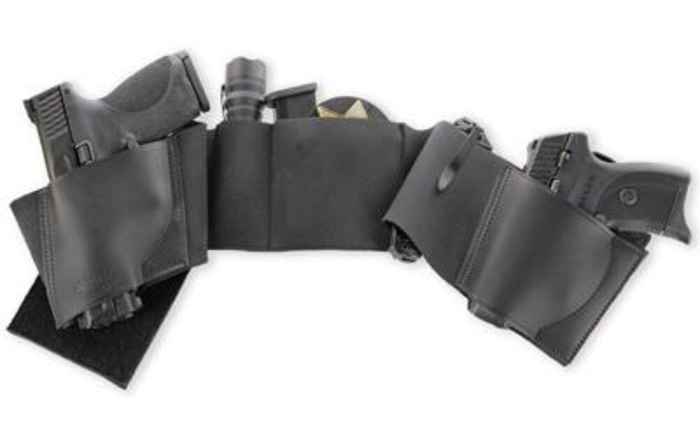 Galco UWBKLG2 UnderWraps 2.0 Black Large Leather/Nylon Handgun
