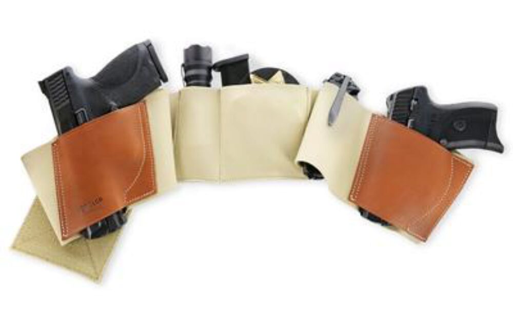 Galco UWKHLG2 UnderWraps 2.0 Khaki Large Leather/Nylon Handgun