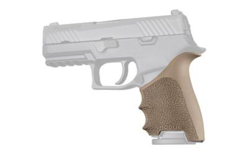 Hogue 17613 Grip Sleeve Handall Beavertail Flat Dark Earth Rubber