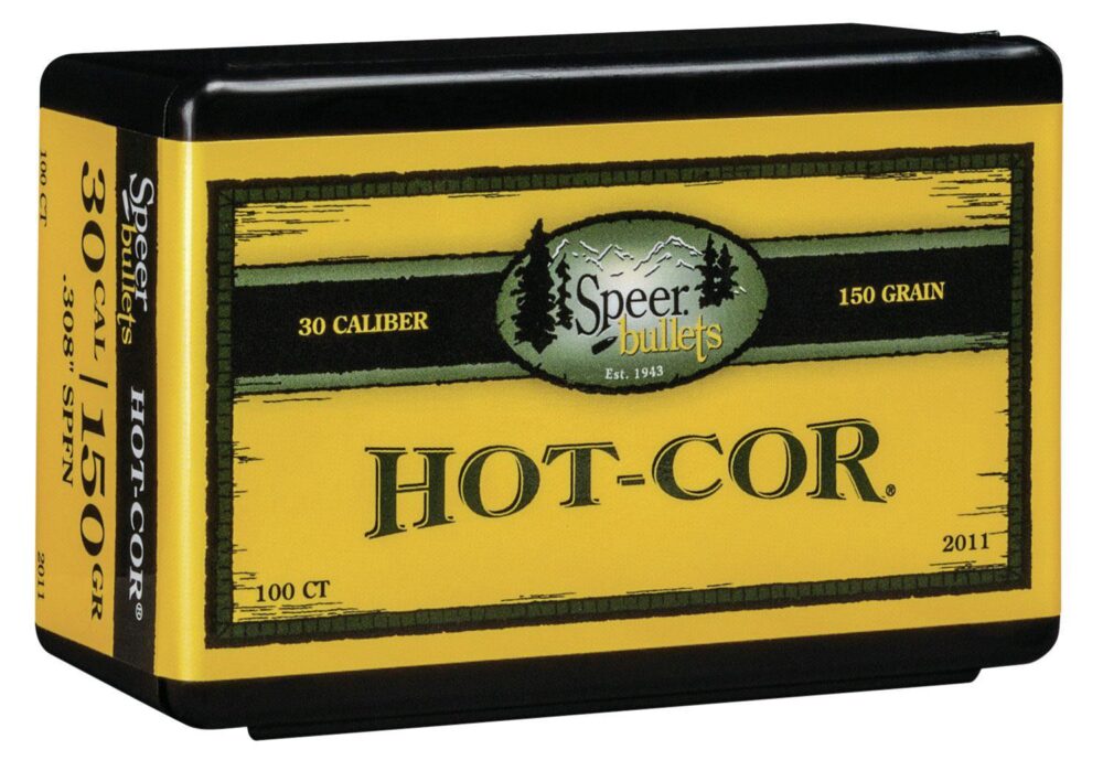 Speer 2011 Hot-Cor  30 Cal .308 150 gr Soft Point Flat Nose 100 P