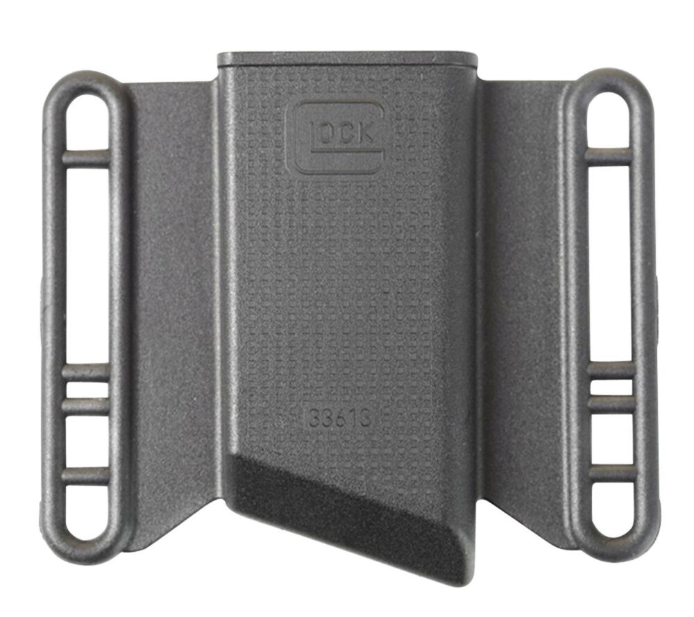 Glock MP033613 Mag Pouch  OWB Black Polymer, Belt Slide Mount Up