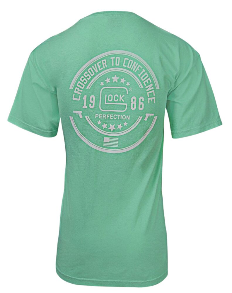 Glock AA75137 Crossover  Turquoise Cotton Short Sleeve Small