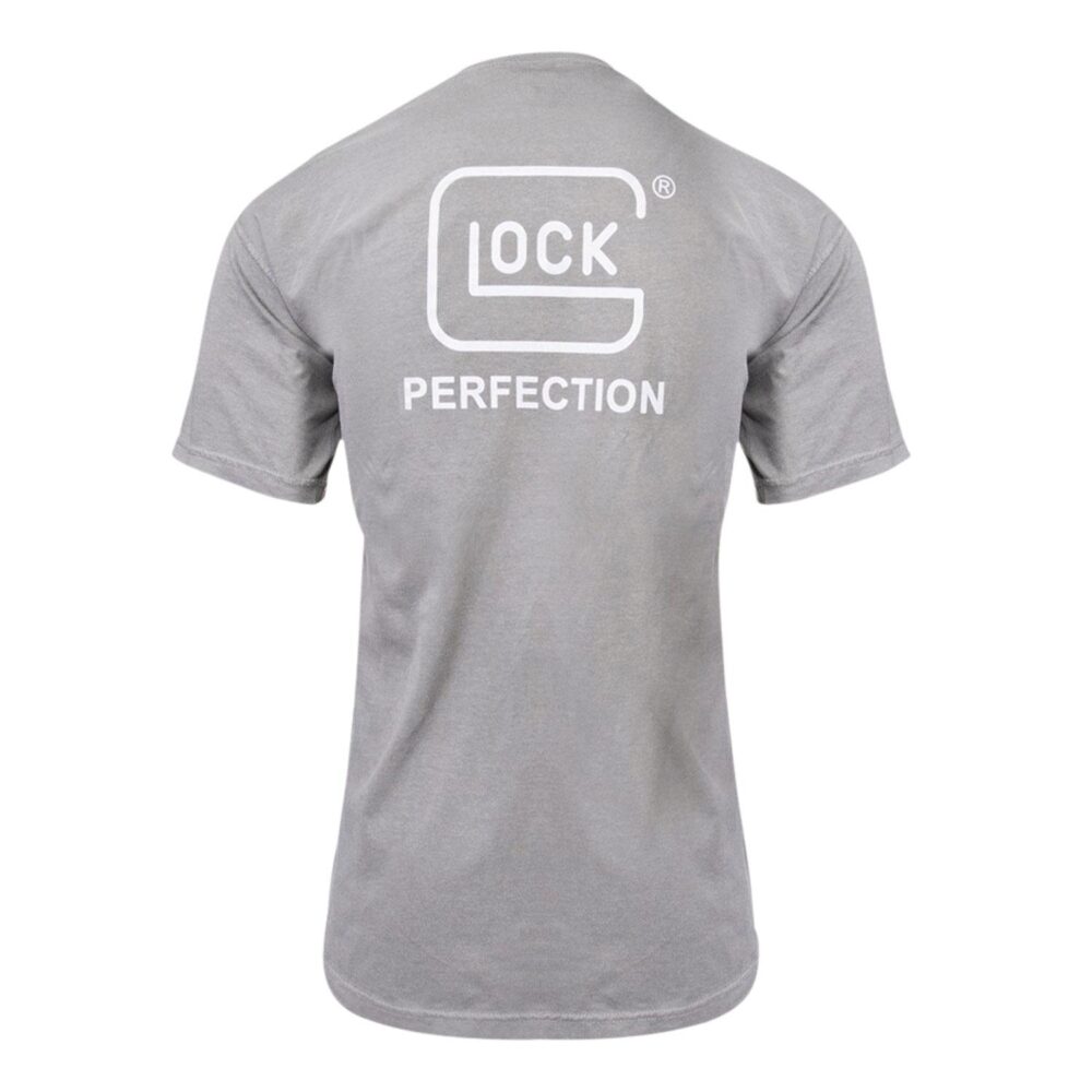 Glock AA75144 Perfection  Gray Cotton Short Sleeve Medium